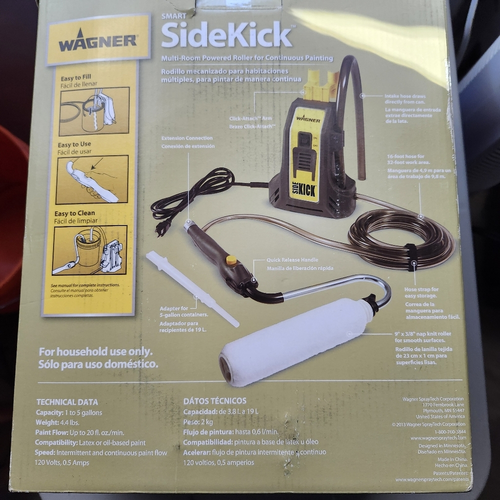 A brand new sidekick automatic paint roller